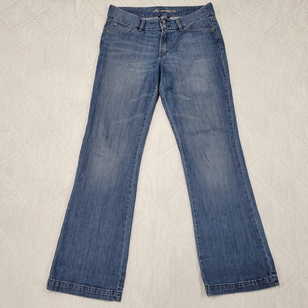 the sweetheart classic rise wide leg blue jeans‎ size 8